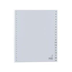 Kangaro G420AZMB intercalaire de classement Onglet avec index alphabétique Polypropylène (PP) Gris