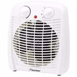 Bestron AFH211W, Chauffage de ventilateur électrique, Intérieure, Blanc, 2000 W, 2000 W, 220-240 V