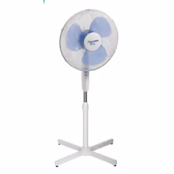 Bestron AFT45SW, Ventilateur à lame domestique, Blanc, Sol, 45 cm, 75°, 1070 - 1290 mm
