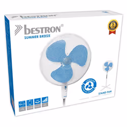 Bestron ASV45W ventilateur Bleu, Blanc