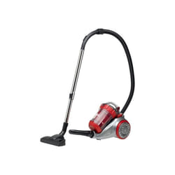 Bestron ABL930SR beutelloser Staubsauger, 1.5 Liter, Silber/Rot, Teleskoprohr