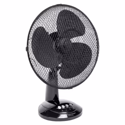 Bestron DDF27Z, Ventilateur à lame domestique, Noir, Table, 27 cm, Boutons, Secteur