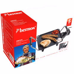 Bestron ABP600 raclette 4 personne(s) 1000 W Noir