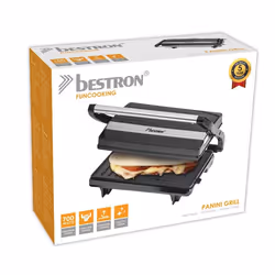 Bestron APM123Z gaufrier et appareil à croque-monsieur 700 W Noir, Acier inoxydable - Vue supplémentaire 5