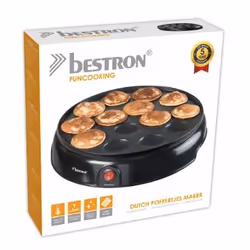 Bestron APFM700Z appareil à crêpes 14 crèpe(s) 800 W Noir