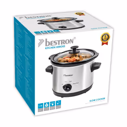 Bestron ASC150 mijoteuse 1,5 L 120 W Noir, Acier inoxydable - Vue supplémentaire 10