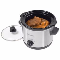 Bestron ASC150 mijoteuse 1,5 L 120 W Noir, Acier inoxydable