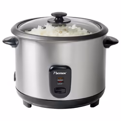 Bestron ARC180 cuiseur à riz 1,8 L 700 W Noir, Acier inoxydable