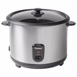 Bestron ARC280, Noir, Acier inoxydable, 2,8 L, Boutons, Verre, 1000 W, 220-240 V