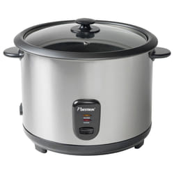 Bestron ARC280 cuiseur à riz 2,8 L 1000 W Noir, Acier inoxydable