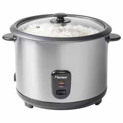 Bestron ARC280 cuiseur à riz 2,8 L 1000 W Noir, Acier inoxydable