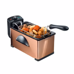 Bestron AF370CO friteuse Unique 3,5 L Autonome 2000 W Noir, Cuivre