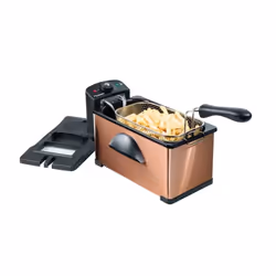 Bestron AF370CO friteuse Unique 3,5 L Autonome 2000 W Noir, Cuivre