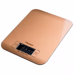 Bestron AKS700CO, Balance de ménage électronique, 5 kg, 1 g, Cuivre, Comptoir, Carré