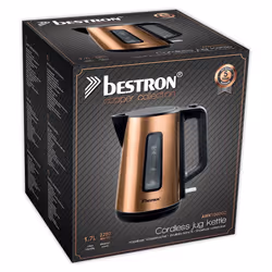 Bestron AWK1000CO bouilloire 1,7 L 2200 W Noir, Cuivre - Vue supplémentaire 5