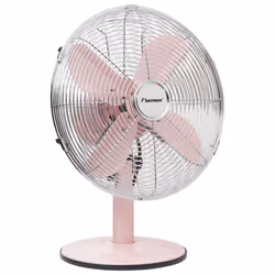 Bestron DFT35R, Ventilateur à lame domestique, Rose, Acier inoxydable, Table, 75°, GS, Secteur