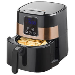 Bestron AAF7003DCO friteuse Unique 4 L Autonome 1300 W Friteuse d’air chaud Noir, Bronze