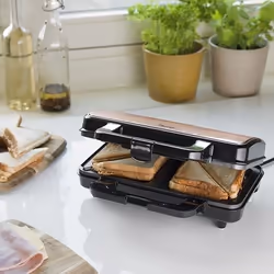 Bestron ASM90XLCO gaufrier et appareil à croque-monsieur 900 W Noir