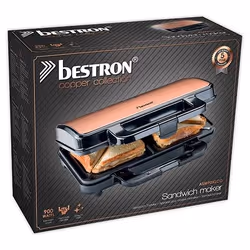 Bestron ASM90XLCO gaufrier et appareil à croque-monsieur 900 W Noir - Vue supplémentaire 6