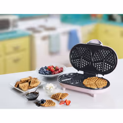 Bestron ADWM1000P moule à gauffres 10 gauffre(s) 1000 W Rose - Vue supplémentaire 6