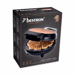 Bestron AWM700CO moule à gauffres 5 gauffre(s) 700 W Noir, Cuivre - Vue supplémentaire 6