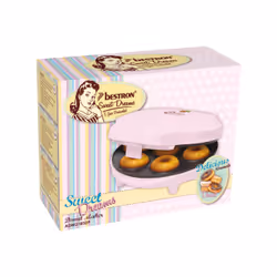 Bestron ADM218SDP machine a cupcakes et donuts Machine à fabriquer des donuts 7 Donuts 700 W Rose - Vue supplémentaire 5