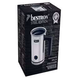 Bestron AMK800STE mousseur à lait Mousseur à lait automatique Noir, Argent