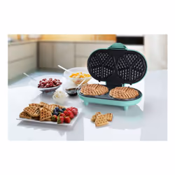 Bestron ADWM1000M moule à gauffres 2 gauffre(s) 1200 W Couleur menthe - Vue supplémentaire 4