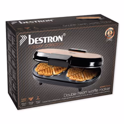 Bestron ADWM730CO moule à gauffres 10 gauffre(s) 1200 W Noir, Marron - Vue supplémentaire 8