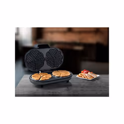 Bestron ADWM730S moule à gauffres 10 gauffre(s) 1200 W Noir - Vue supplémentaire 6