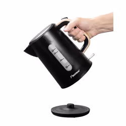 Bestron AWK2200BW bouilloire 1,7 L 2200 W Noir, Bois