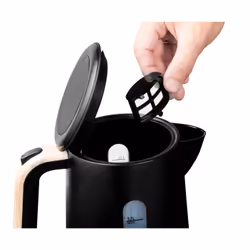 Bestron AWK2200BW bouilloire 1,7 L 2200 W Noir, Bois