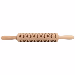 PATISSE Rouleau à pâtisserie en bois décor sapin - Largeur 20 cm