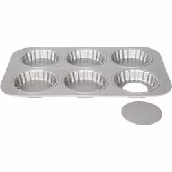 Moule Silver top 6 tartelettes 10cm amovible