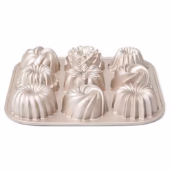 PATISSE - Moule 9 mini-kouglofs - rose cuivré - Les Spécifiques