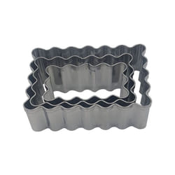 Patisse - 3 découpoirs biscuits rectangulaire 6.5 cm