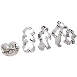 Découpoir - PATISSE - Inox - Brédèle dAlsace - Lot de 5 assortis