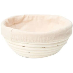 Patisse panier rond en osier avec toile 25cm P92050