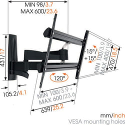 Vogel's Support de TV 8354130 65" 45 kg