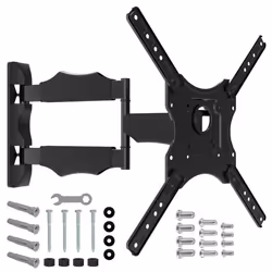 NANOOK Support Mural orientable pour téléviseurs 32-55 Pouces - Inclinable - Support Mural pour téléviseurs LCD LED QLED et O ...
