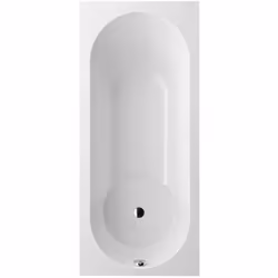 Caractéristiques de la baignoire rectangulaire gauche et droite, 180 x 80 cm en Quaryl®, avec pieds, Villeroy & Boch Libra, b ...