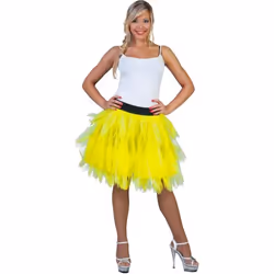 Jupe en Tulle Jaune Fluo - Femme - BOLAND - Taille Standard - Idéale pour soirées déguisées