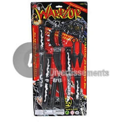 Set darmes de ninja - Naruto - 6 pièces - Pour adulte - Noir