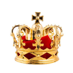 Pince à cheveux mini couronne royale dorée