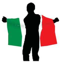 Funny Fashion 105436166 Equipement pour fans de sport Italie Drapeau nationale