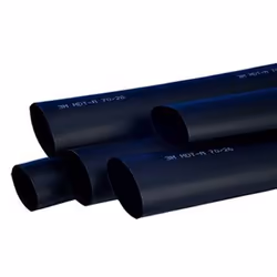 3M TE100037569, Gaine thermorétrécissable, Noir, 100 cm, 1,2 cm, 135 °C