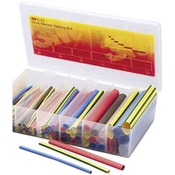 3M - Assortiment de gaines thermorétractables 2:1 GTI-BOX1.6-19BK noir 104 parties