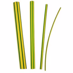 3M TE100046305, Gaine thermorétrécissable, Vert, Jaune, 100 cm, 3 mm, 9 mm, 135 °C