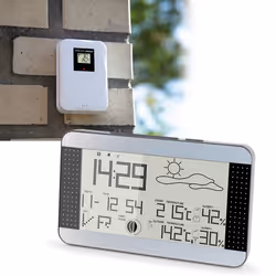 Alecto WS-1700 Noir, Argent LCD Batterie