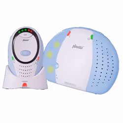 Alecto DBX-85 ECO, Babyphone DECT, 1 canaux, Bleu, Blanc, Numérique, 24 h, 300 m